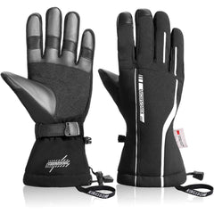 Waterproof Ski & Snow Gloves, 3M Thinsulate Winter Warm Touch Screen Snowboard Gloves for Men & Women