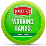 OKeeffe Working Hands, 96g Jar - Hand Cream for Extremely Dry, Cracked Hands